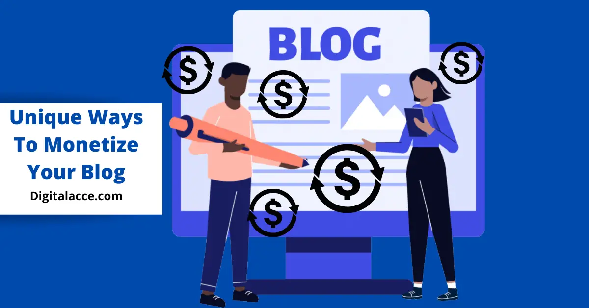 ways to monetize a blog