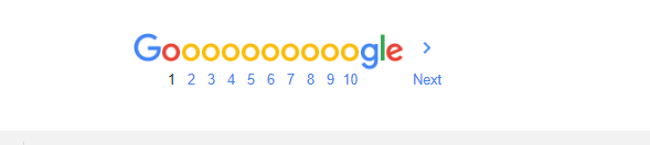 Pagination on Google Search Engine