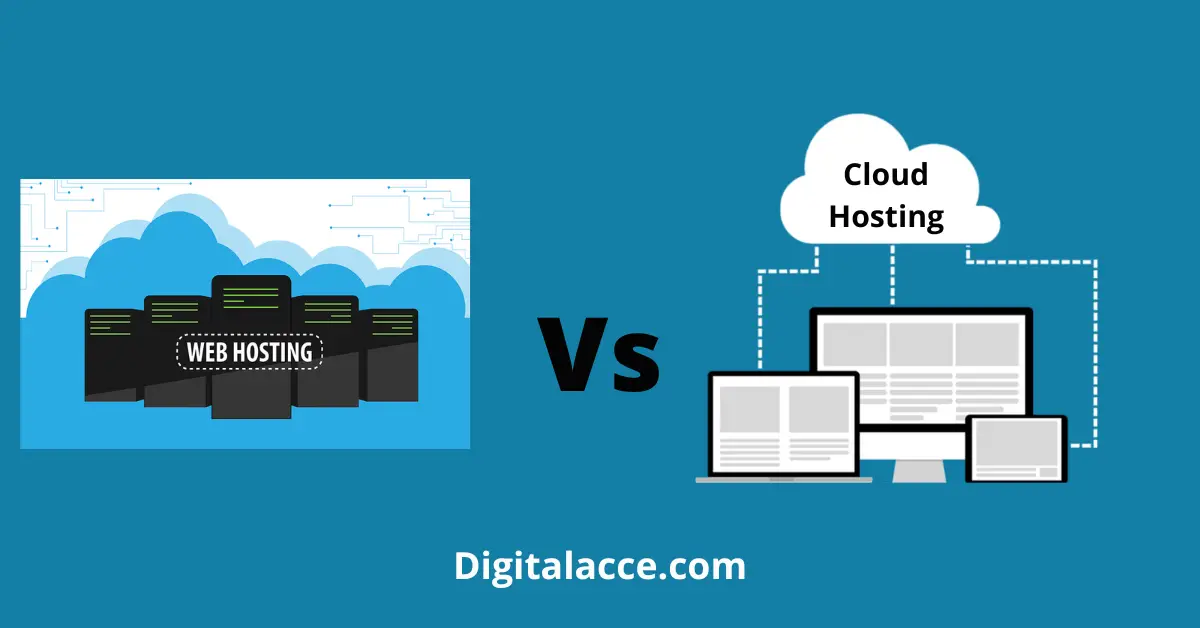Cloud vs web hosting service - the difference