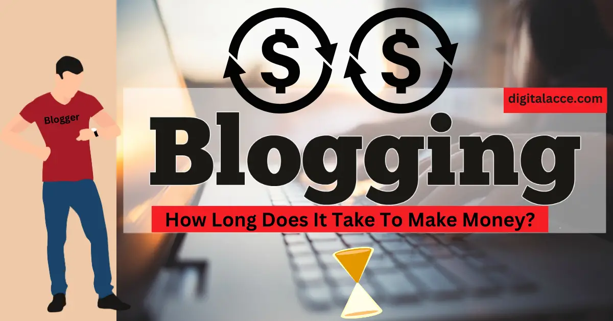 how long does it take to start making money on a blog