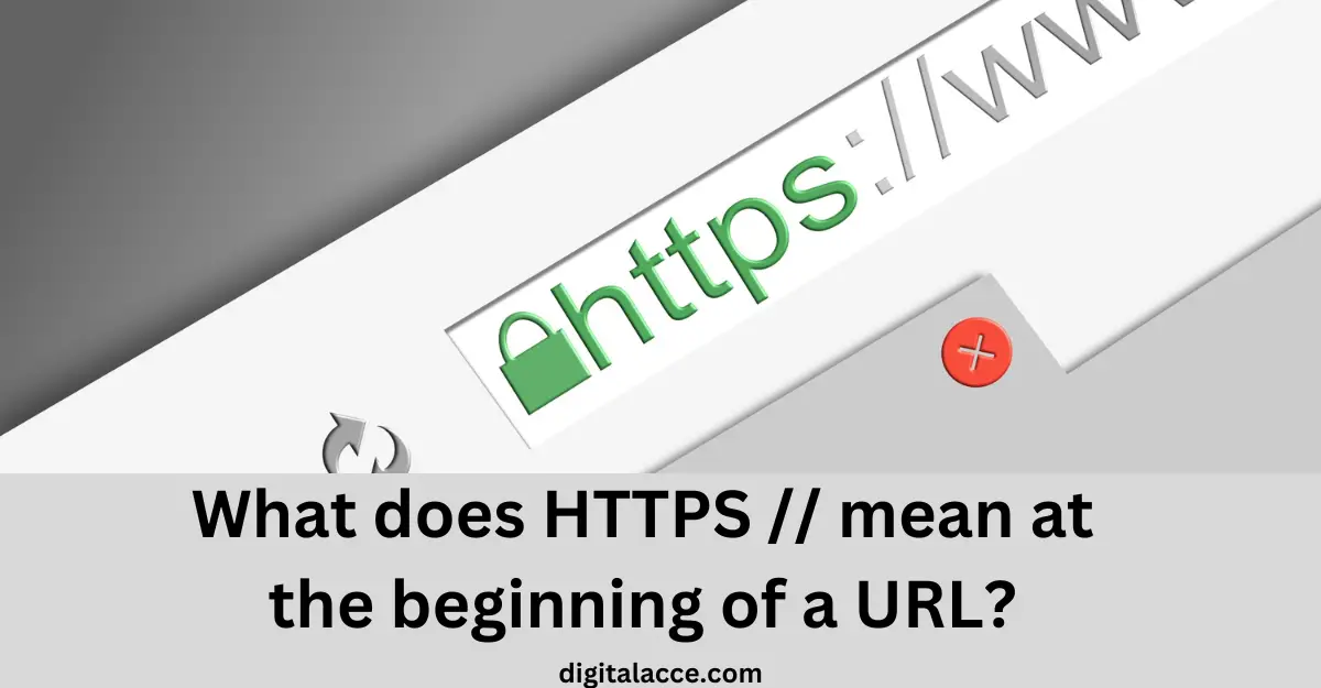 what does https // mean at the beginning of a url