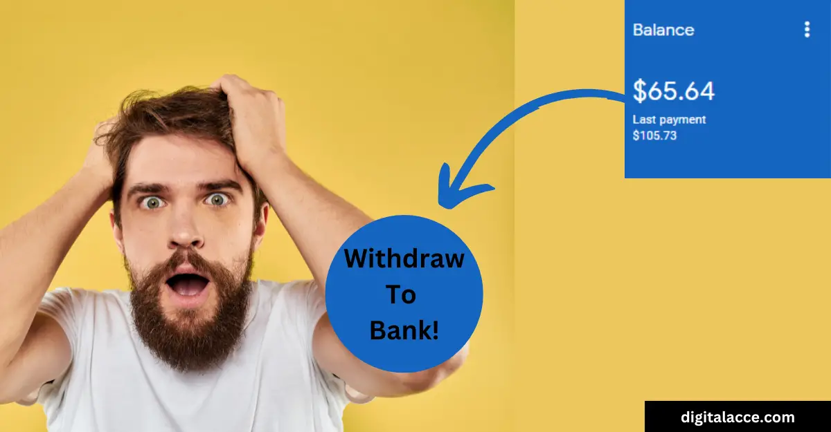 How to withdraw money from AdSense before threshold
