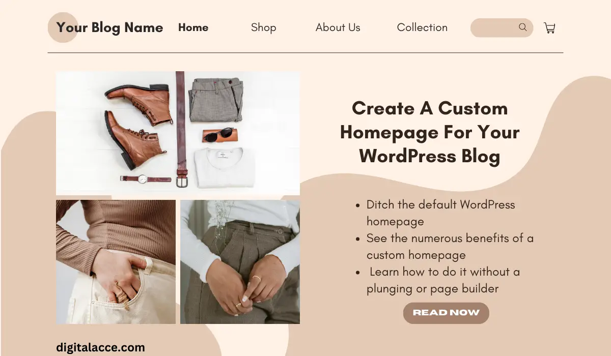 Custom WordPress Homepage