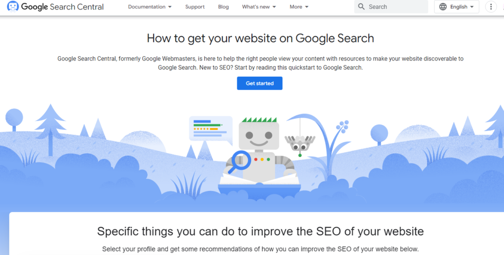 Google Search Central is one of the free seo tools