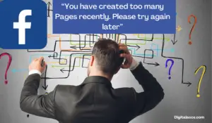 You have created too many Pages recently. Please try again later on Facebook